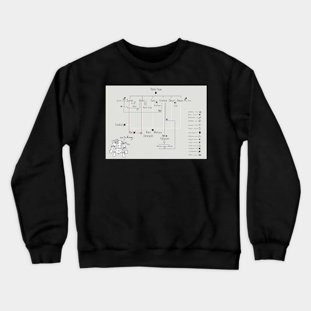 Family Tree Crewneck Sweatshirt by Sam_Gs_Art